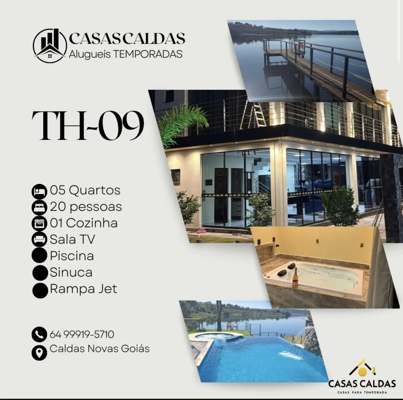 Casa Casa TH-9 para aluguel de temporada em Caldas Novas