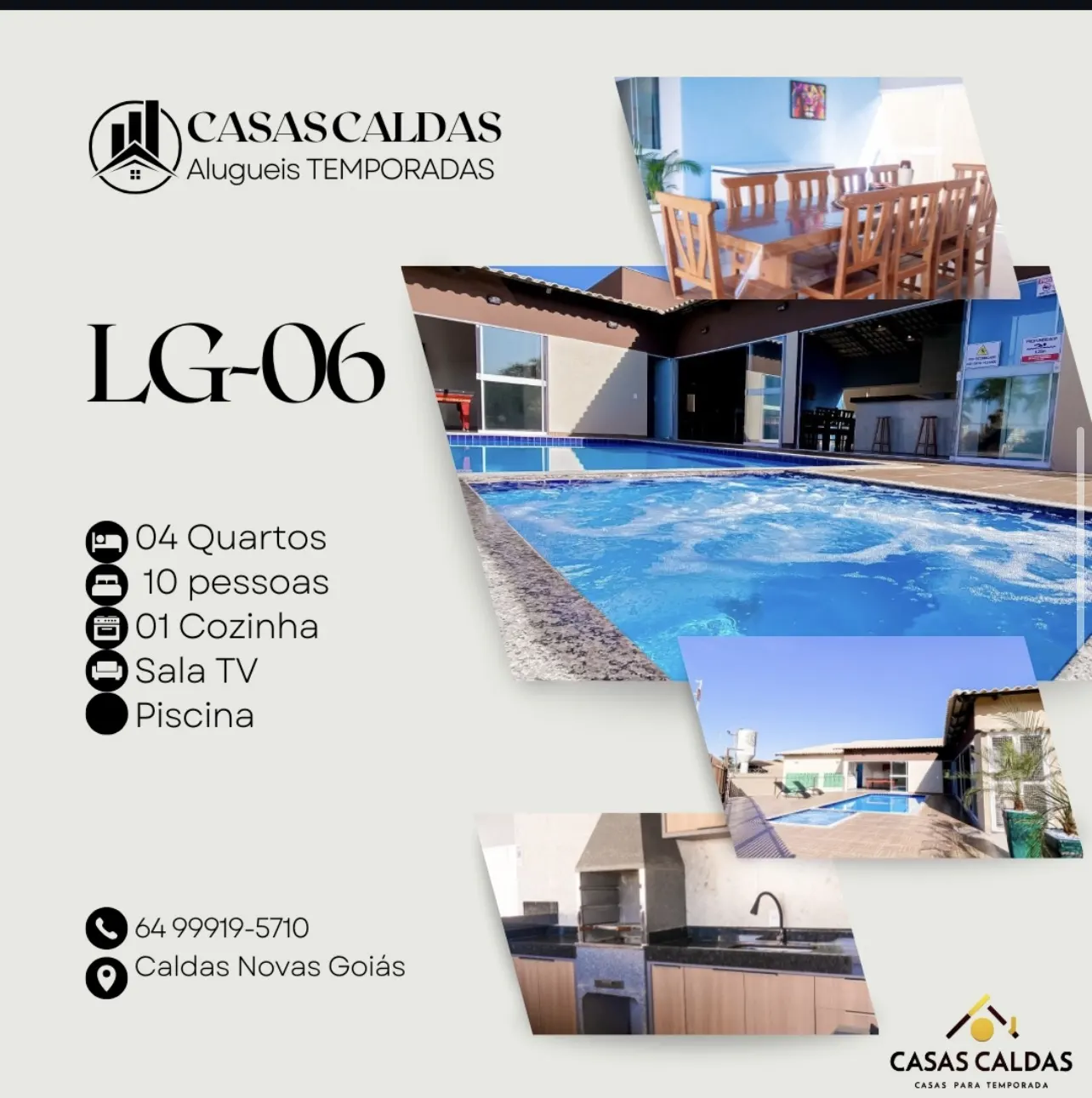 Casa Casa LG-06 para aluguel de temporada em Caldas Novas