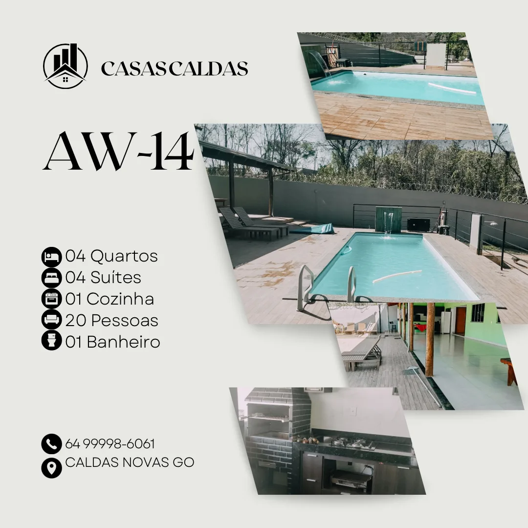 Casa Casa Awana para aluguel de temporada em Caldas Novas