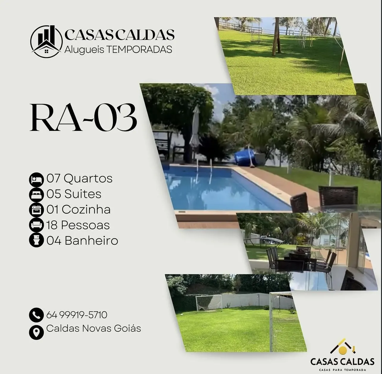 Casa Casa RA-03 para aluguel de temporada em Caldas Novas